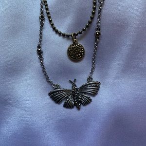 Lucky Brand Butterfly Necklace